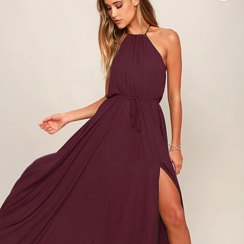 LULUS Plum Purple Maxi Dress Size S